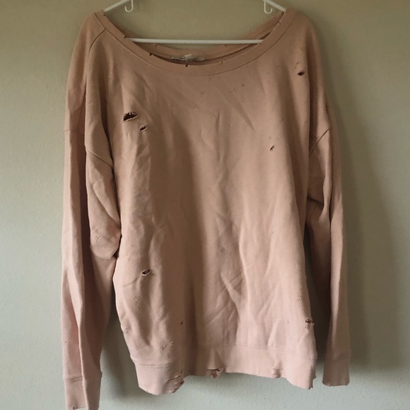 distressed sweatshirt womens